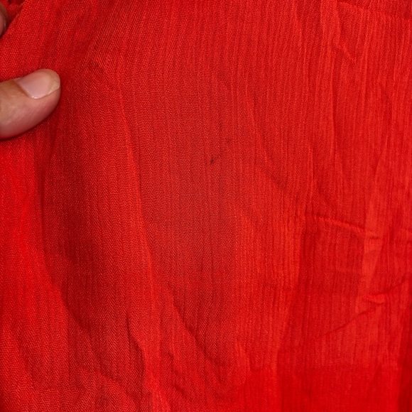 The Vanity Room Beaded & Pompom Trim Sleeveless Red Sz Medium - Picture 6 of 8